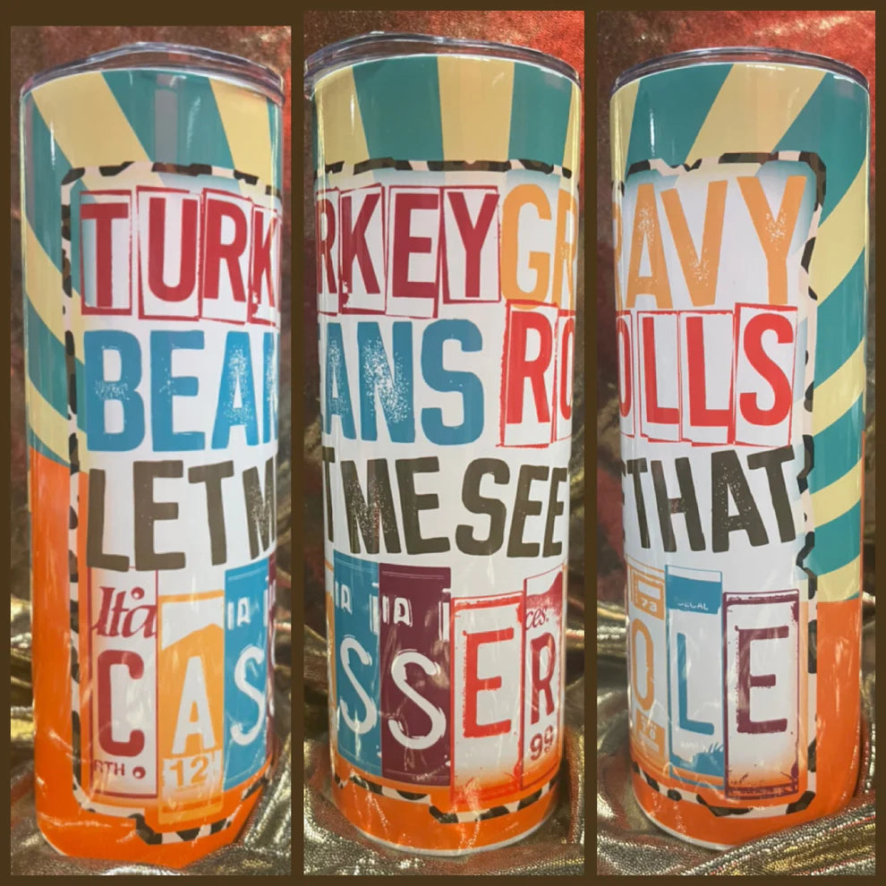 Turkey Gravy RTS Finished Tumblers/Sublimation Transfers