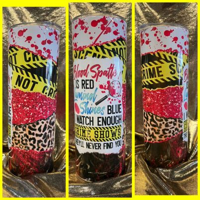 Blood Splatter RTS Finished Tumblers/Sublimation Transfers