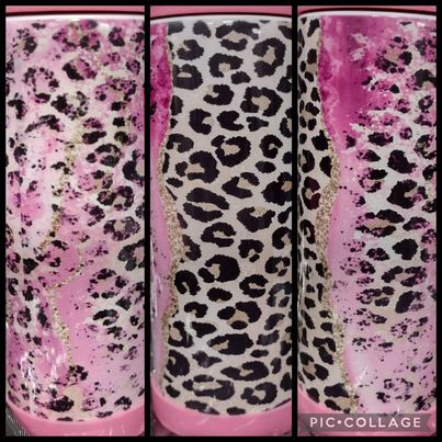 Cheetah Pink RTS Finished Tumblers/Sublimation Transfers