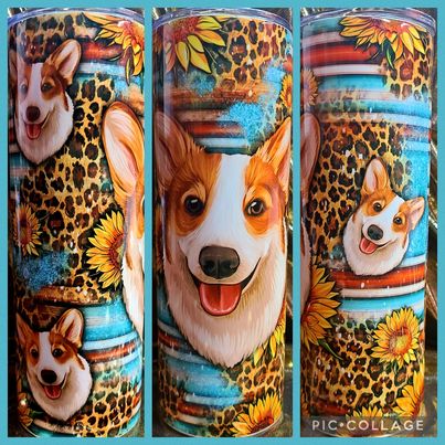 Corgi RTS Finished Tumblers/Sublimation Transfers