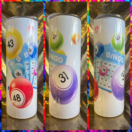 Bingo RTS Finished Tumblers/Sublimation Transfers