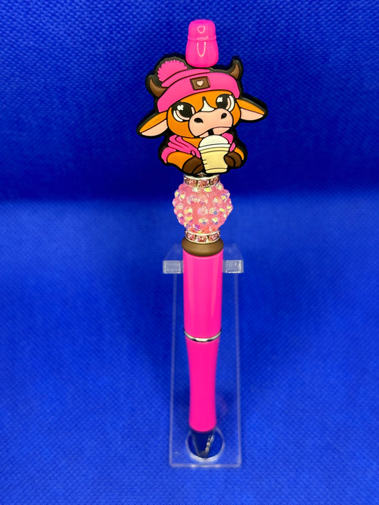 Pink cow pen