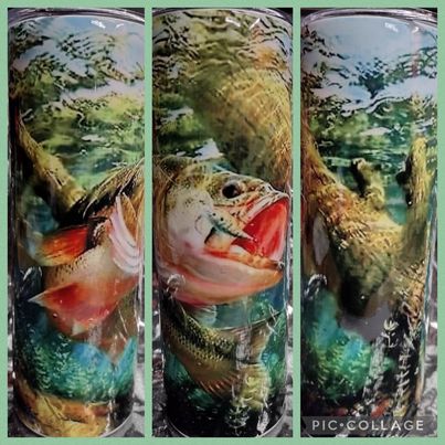 Fish RTS Finished Tumblers/Sublimation Transfers