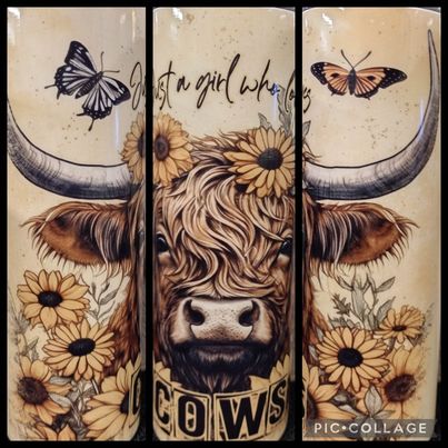 Love Cows RTS Finished Tumblers/Sublimation Transfers