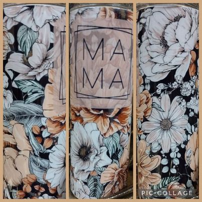 Mama Flowers RTS Finished Tumblers/Sublimation Transfers