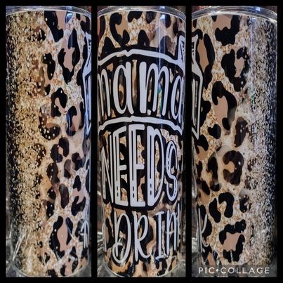 Mama Needs RTS Finished Tumblers/Sublimation Transfers