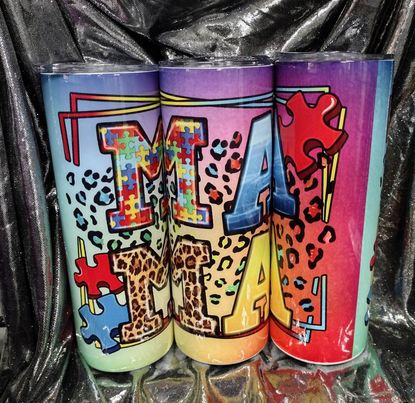 Mama Puzzle RTS Finished Tumblers/Sublimation Transfers