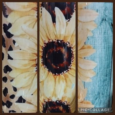 Sunflower Cheetah Bull RTS Finished Tumblers/Sublimation Transfers