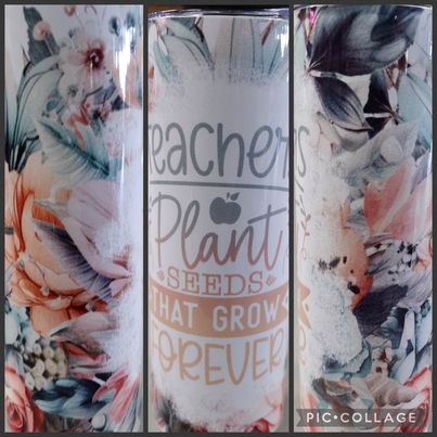 Teacher Plant RTS Finished Tumblers/Sublimation Transfers