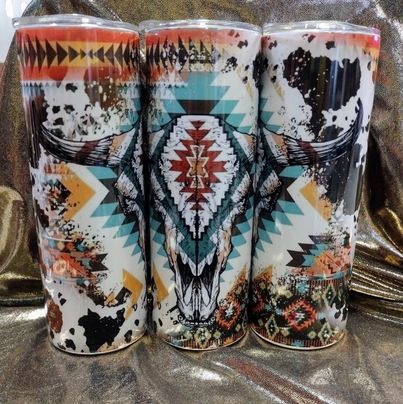 Aztec Bull RTS Finished Tumblers/Sublimation Transfers