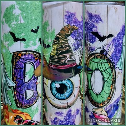 Boo RTS Finished Tumblers/Sublimation Transfers