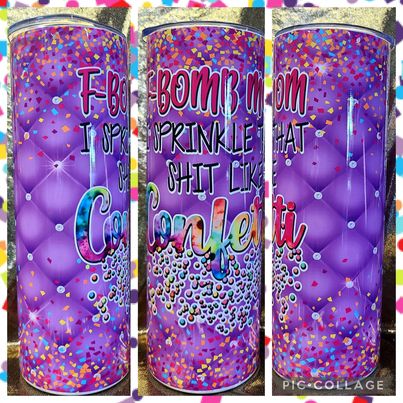 F Bomb Mom RTS Finished Tumblers/Sublimation Transfers