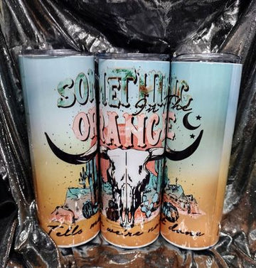 Orange Cow RTS Finished Tumblers/Sublimation Transfers